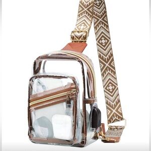 Clear Arena 4-Way Sling Bag - NWT